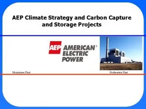 AEP Climate Strategy and Carbon Capture and Storage