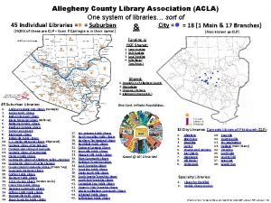 Allegheny County Library Association ACLA One system of