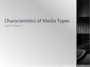 Types of multimedia