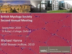 British myology society