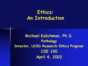 Michael kalichman