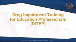 Drug impairment training