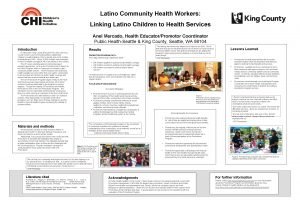 Latino Community Health Workers Linking Latino Children to