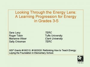 Energy lens