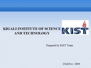 Kigali institute of science and technology