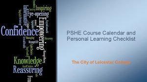 Pshe calendar