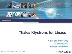 Klystron thales