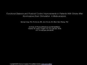 Functional Balance and Postural Control Improvements in Patients