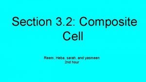 Structures of composite cell