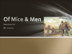 Of mice and men poem