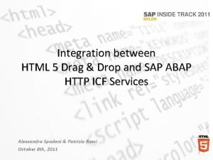 Sap drag and drop Sap drag and drop