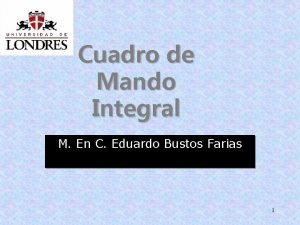 Cuadro de Mando Integral M En C Eduardo