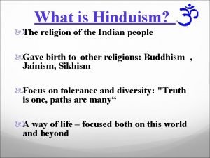 Who is a hindu
