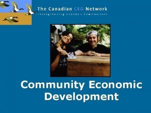 Canadian community economic development network