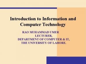 Muhammed computer technology