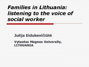 The voice of lithuania