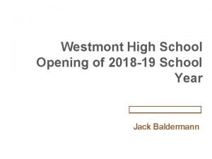 Jack baldermann westmont high school Jack baldermann westmont high school