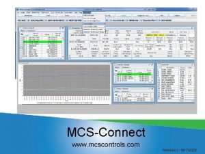 MCSConnect www mcscontrols com Revision J 9172020 Overview