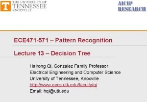 ECE 471 571 Pattern Recognition Lecture 13 Decision