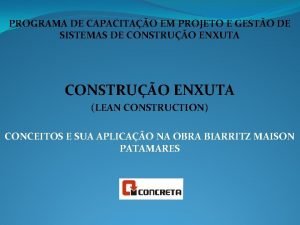 PROGRAMA DE CAPACITAO EM PROJETO E GESTO DE