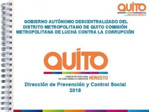 GOBIERNO AUTNOMO DESCENTRALIZADO DEL DISTRITO METROPOLITANO DE QUITO