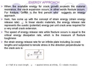 Surface energy formula