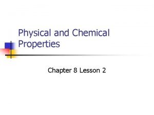 Chemical property