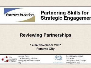 The partnering initiative