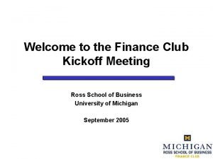 Michigan investment banking club