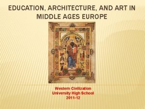 Education in middle ages