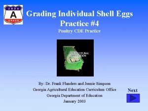 Grading Individual Shell Eggs Practice 4 Poultry CDE