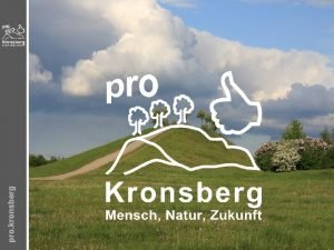 pro kronsberg Logistik am Kronsberg pro kronsberg Infoveranstaltung