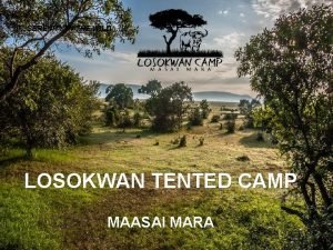 SERENITY IN THE WILD LOSOKWAN TENTED CAMP MAASAI