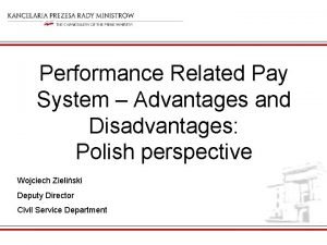 Advantages of performance related pay
