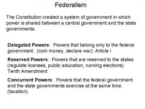 Dual federalism definition ap gov