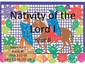 Nativity of the Lord I Year B Isaiah