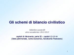 Schema bilancio civilistico