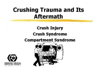 Crushing Trauma and Its Aftermath Crush Injury Crush