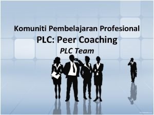Komuniti Pembelajaran Profesional PLC Peer Coaching PLC Team