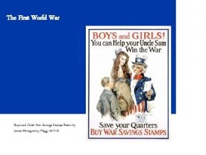 The First World War Boys and Girls War