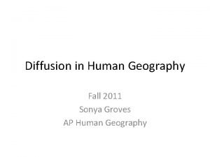 Diffusion definition geography