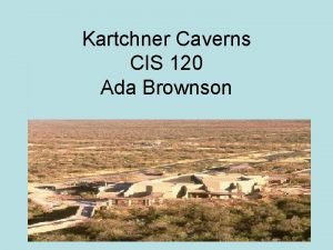 Caves and karst webquest