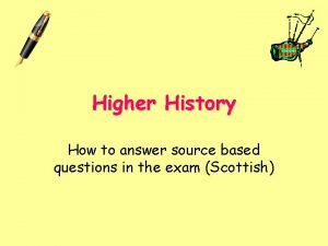 2 source question higher history
