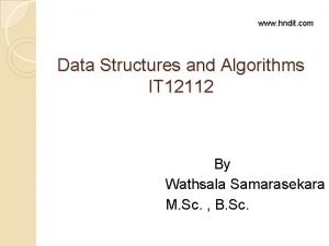 Advantage of data structure