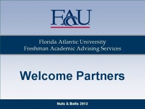 Fau academic advising Fau academic advising