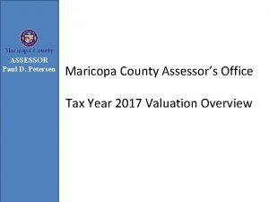 Maricopa county assessor