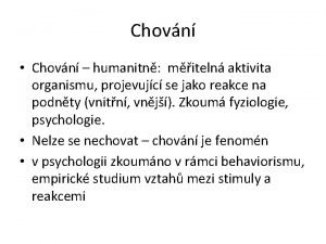 Chovn