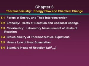 Chapter 6 thermochemistry Chapter 6 thermochemistry