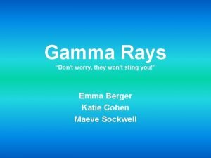 Who discover gamma rays