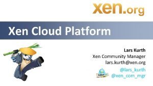 Xen cloud computing